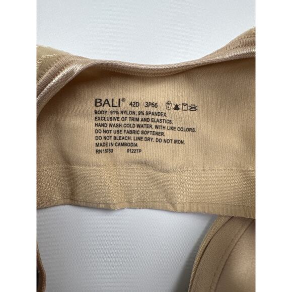 Bali Comfort Revolution Shaping Underwire Bra – 42D, Sandshell, New - Picture 3 of 6